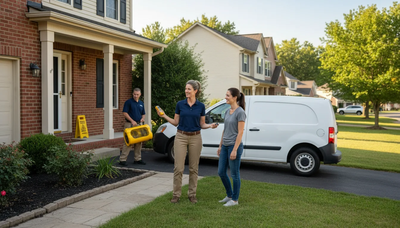 Residential water damage restoration in Otto, NC
